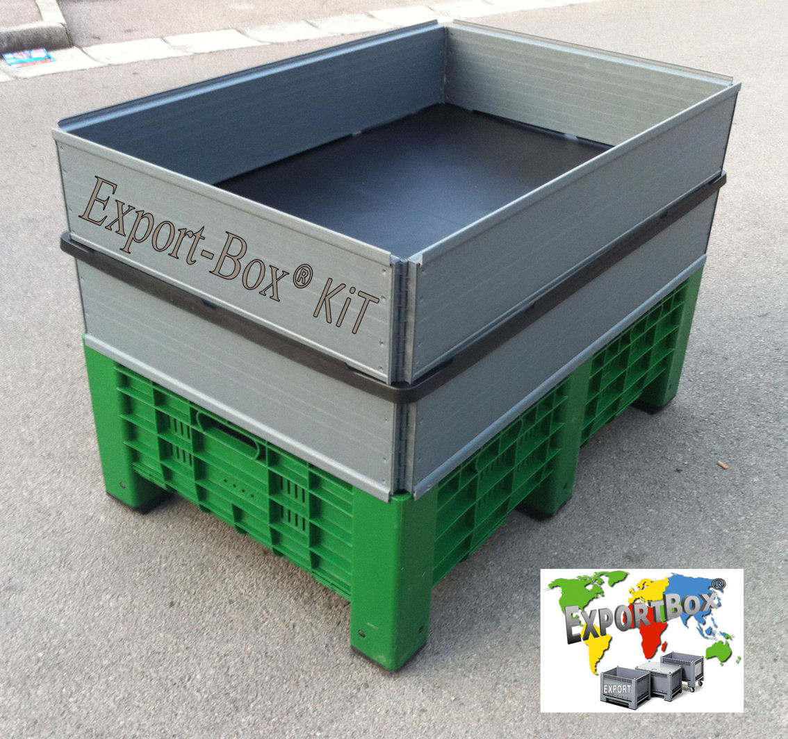 Export Pallet Box Container Kit many Sizes, many Height, all Height